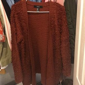 Forever21 fuzzy cardigan